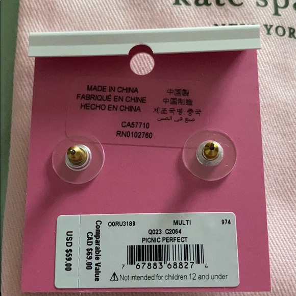 Kate Spade picnic perfect earrings - Picture 4 of 4